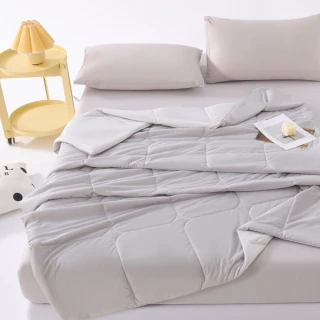 【日禾家居】買一送一 冰絲涼感床包枕套組-單/雙/加大/特大(床包高度35公分)or涼被任選(冰冰被150X200公分)