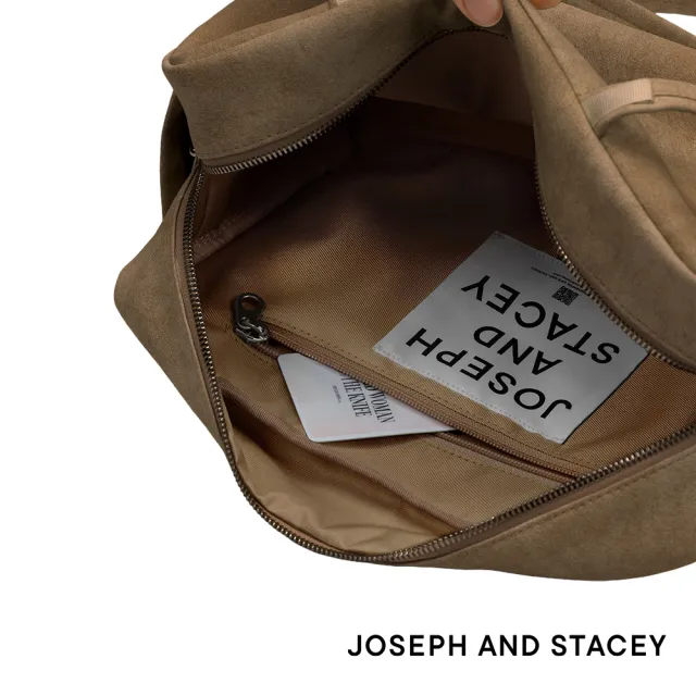【JOSEPH AND STACEY】官方直營麂皮肩背法棍包(多色/uniarts/腋下包)