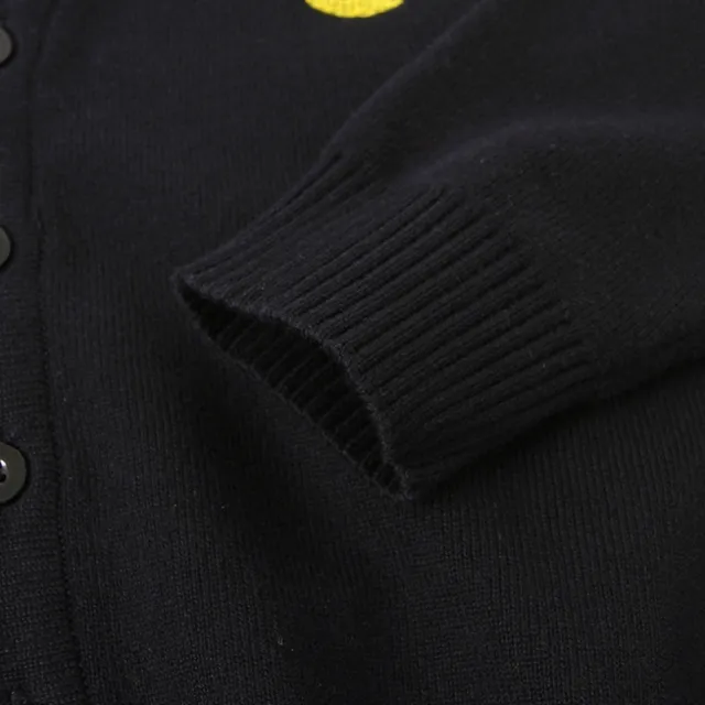 【橘魔法】柔軟皇冠刺繡針織外套 男童 童裝 兒童 毛衣 線衫 外搭 開衫外套 針織衫 長袖外套