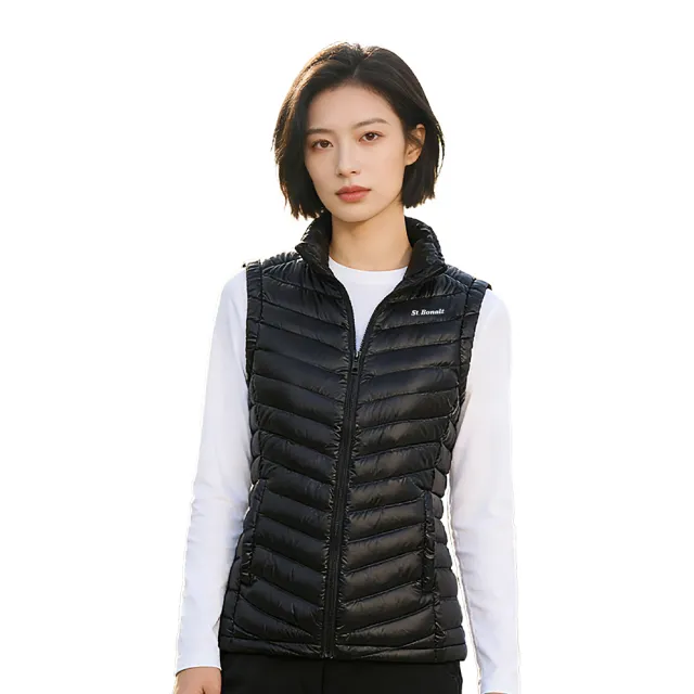 【St.Bonalt 聖伯納】立領羽絨背心外套|女生 FW9028(防風 透氣 保暖 輕量級 背心 羽絨 男女)