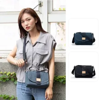 【satana】Denim 經典馬鞍包 小包 肩背 / 側背 輕量防潑水 A5適用 台灣製 SDNN0055 - 多色