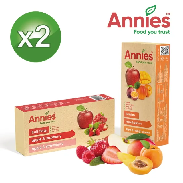 即期品【壽滿趣】紐西蘭Annies全天然水果條/水果乾80g-任選2件(覆盆莓草莓/杏桃百香芒果)