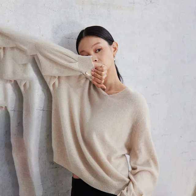 【giordano ladies】25FW cashmere V領上衣(02355535)
