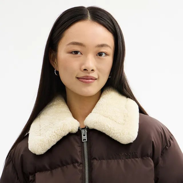 【COACH】蔻馳官方直營 Shearling 羽絨外套-兩色任選(CCA26)