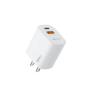APLUS 22W GaN氮化鎵 快充頭 1C/1A 2孔 台灣製 充電器 充電頭(支援iPhone 17/16/15全系列快充)*