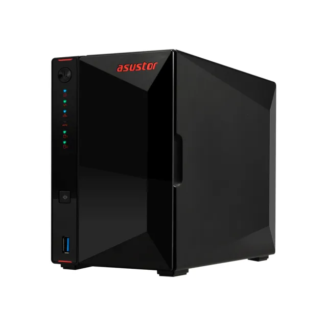【ASUSTOR 華芸】AS5402T 2Bay NAS 網路儲存伺服器 + TOSHIBA N300 4TB NAS內接硬碟二入組