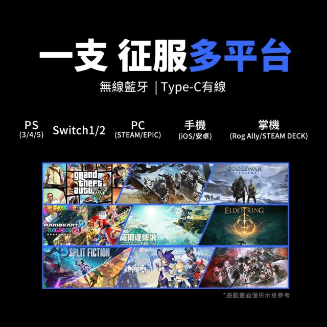 【GAME’NIR】Prime-S5 PS5無線手把 記憶背鍵 巨集 連發 多平台通用(PS5副廠手把 Switch2 PC iOS 安卓)