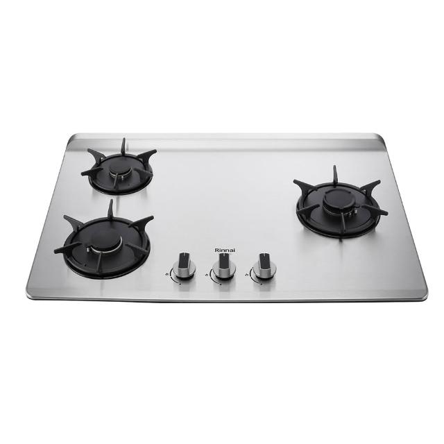【林內】右單口三口彩焱不鏽鋼檯面爐 RB-L3700S(R) 含基本安裝