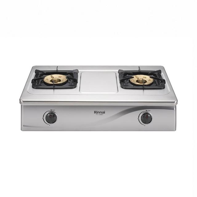 【林內】二口傳統不鏽鋼台爐 RTS-203SC 含基本安裝