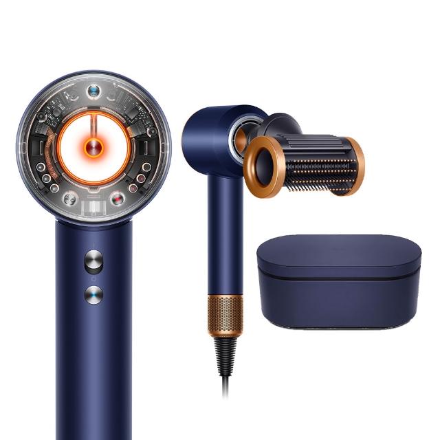 【dyson 戴森】限量福利品 HD16 Supersonic Nural™ 全新一代 吹風機 溫控 負離子(普魯士藍禮盒組)