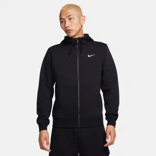 【NIKE 耐吉】夾克 外套_男_AS NIKE CLUB FZ HOODY-SWOOSH_黑色 (623451010)