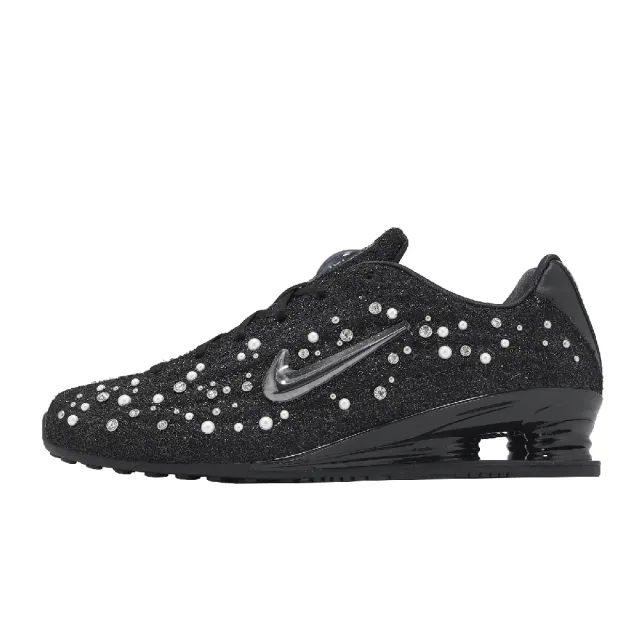 【NIKE 耐吉】休閒鞋 Wmns Shox Z 女鞋 黑 白 馬年限定 珍珠水鑽 緩衝 IQ1157-010