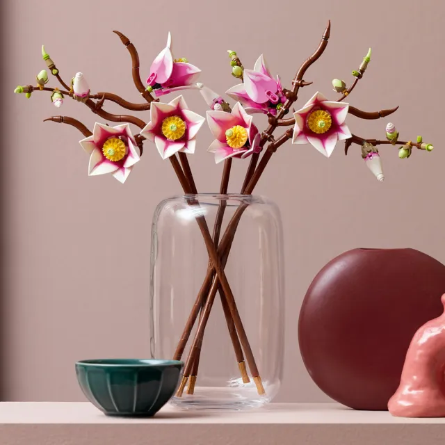 【LEGO 樂高】Botanicals 11510 木蘭枝(居家擺設 花束禮物 玩具 積木 禮物)