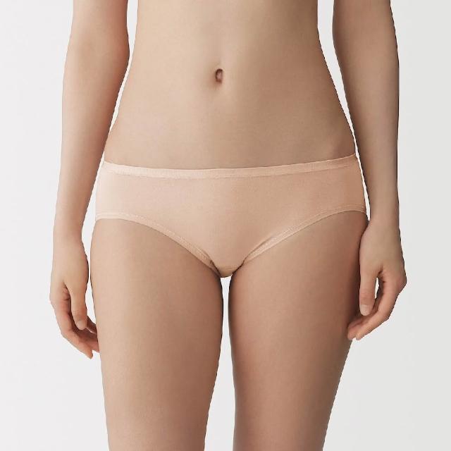 【MUJI 無印良品】女彈性低腰短版內褲(灰白/深灰/黑色/黃橘/摩卡棕)