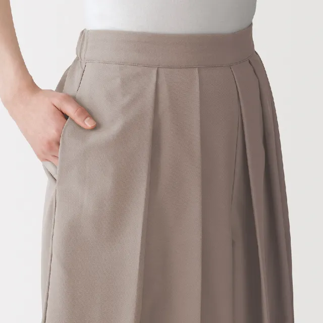 【MUJI 無印良品】女二重織日式和服寬襬褲(黑色/深藍/灰色/象牙白)