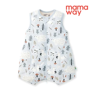 【mamaway 媽媽餵】抗菌防踢被-森林家族 拉鍊款 薄款0-24M(嬰幼兒防踢背心)
