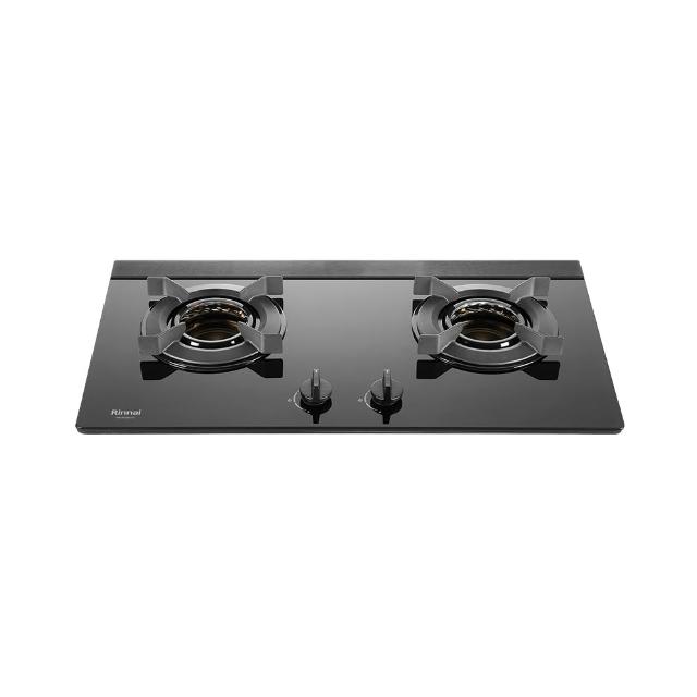 【林內】檯面式內焰玻璃雙口瓦斯爐(RB-N2601GB基本安裝原廠保固)