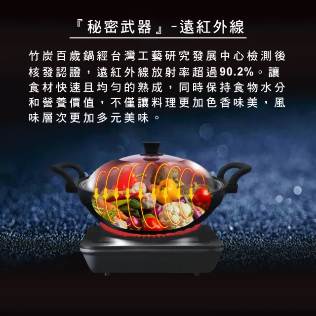 FULOTO-竹炭百歲大炒鍋(二入)