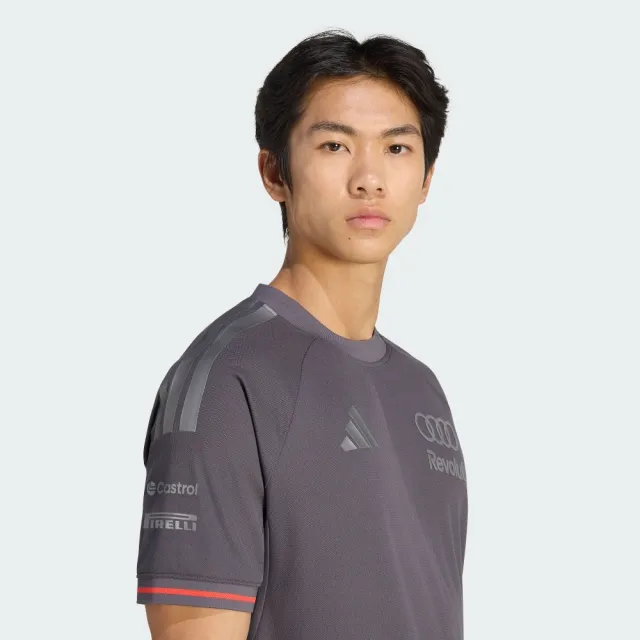 【adidas 愛迪達】短袖上衣 男 吸濕排汗 國際碼 AU DR JSY SS AM 灰 KE9091