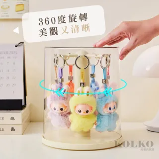 【Clook 鹿客家居】旋轉公仔收納盒 旋轉收納盒 公仔展示盒 公仔展示架