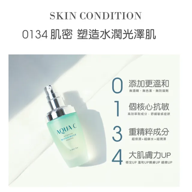 【AQUA C. 花漾皙】瞬導深效12HR™保濕精萃 30ml(長效保濕 瞬效補水)
