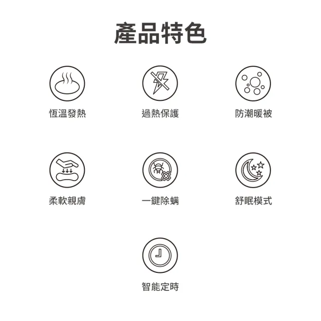 【Philips 飛利浦】單人恆溫定時電熱毯180*80cm(AHR3122ED)
