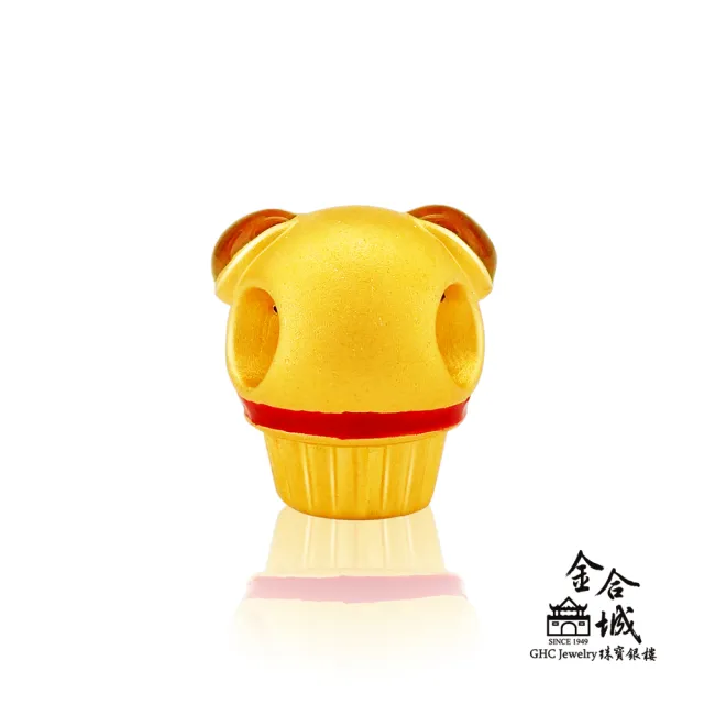 【金合城】財犬杯子蛋糕黃金珠 MNW0004(金重約0.32錢)