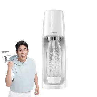 【Sodastream】時尚風自動扣瓶氣泡水機Spirit(白)