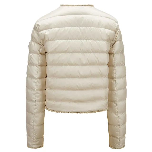 【MONCLER】春夏新款 女款 FLEURS 短版羽絨外套-淺米色(1號USA-S、2號USA-M、3號USA-L)