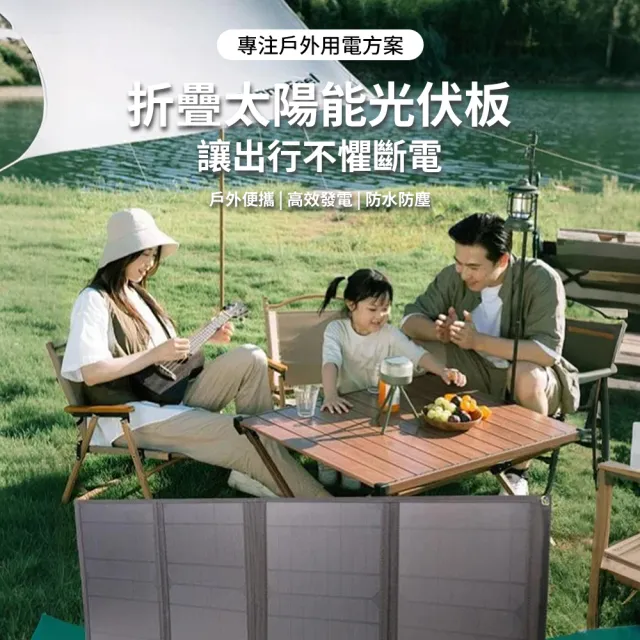 HeartPick心選 45W折疊太陽能板 單晶矽太陽能板 折疊太陽能充電板 太陽能板折疊包 露營自駕發電板