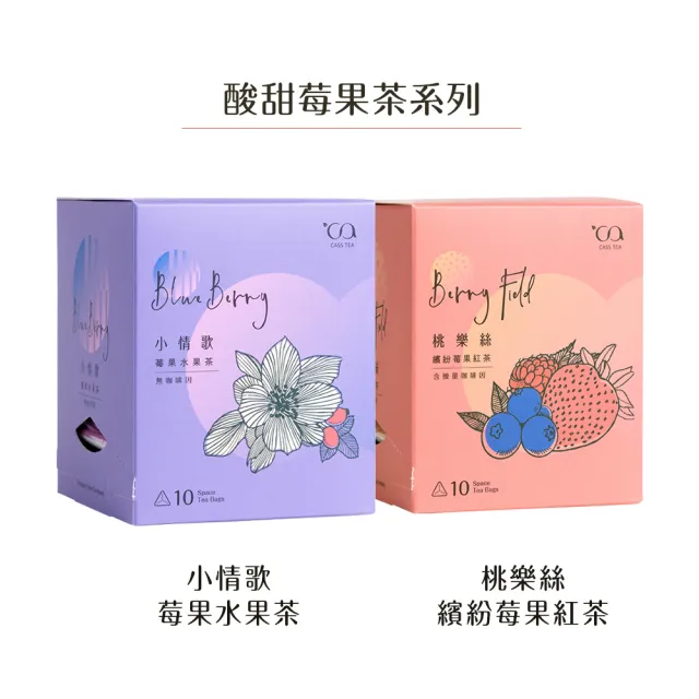 【CASS TEA】SPACE立體茶包10入x1盒(水果茶/洋甘菊茶/國寶茶/薰衣草薄荷花草茶/伯爵紅茶/莓果紅茶)
