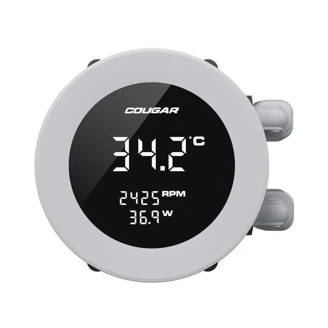 【COUGAR 美洲獅】POSEIDON VISTEK ARGB 一體式水冷(白色/240水冷)
