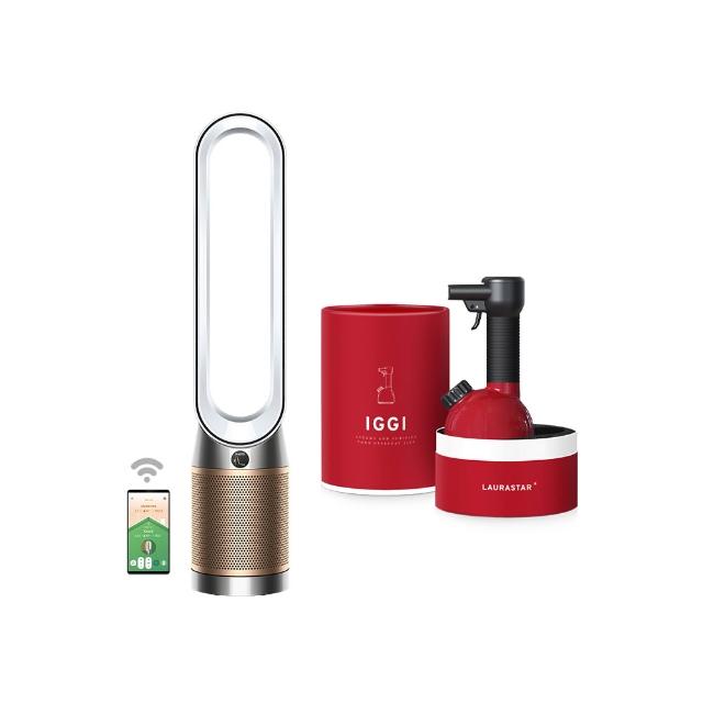 【dyson 戴森】TP12 Purifier Cool De-NOx 二合一甲醛NOx偵測涼風空氣清淨機(白金色)(超值組)