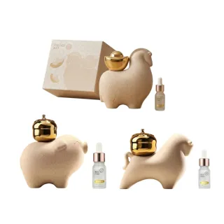 【Les nez 香鼻子】開運神獸擴香禮盒-馬上有錢、牛柿沖天、豬柿大吉 (原精 精油 擴香 擺飾)