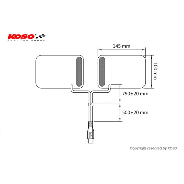【KOSO】可拆式加熱握把 II 機車把手 手把 (31~35mm / For DC 5 V)