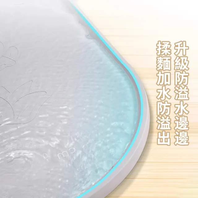 【SUNORO】食品級矽膠揉麵墊 加厚6mm防滑和麵墊 帶刻度烘焙墊 麵團墊 料理墊 防溢水廚房操作墊 80x60cm
