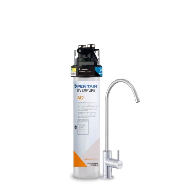 【EVERPURE 愛惠浦】櫥下型 PURVIVE-4C2無鉛龍頭生飲淨水器