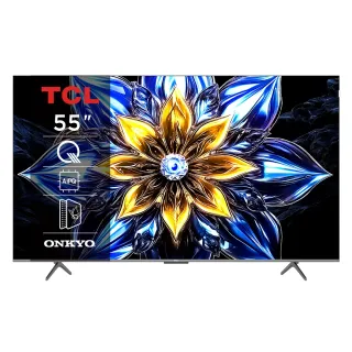 【TCL】58H快配★55型 4K QLED 原生144Hz Google TV 量子智慧連網液晶顯示器-基本安裝(55T8C)