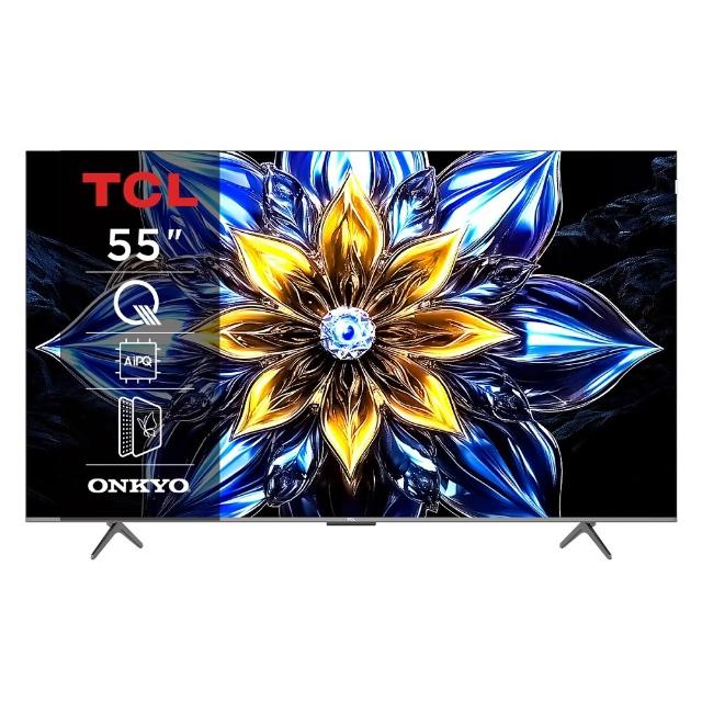 TCL 55T8C 是一款 55 吋 4K HDR 智慧電視，具備高解析度畫面與沉浸式音效，支援多種串流平臺與智慧功能，提供優質的視聽體驗。內建 Google TV 系統，操作簡易，支援語音控制與遠端控制，適閤家庭娛樂與日常使用。
