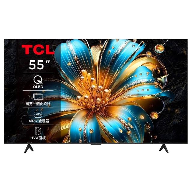 TCL 55T6C 是一款 55 吋 4K HDR 智慧電視，具備高解析度顯示與高品質音效，支援有線及無線雙頻 Wi-Fi 6 網路，提供更穩定的串流體驗。超薄邊框設計，讓視覺效果更沉浸，適閤家庭娛樂與多媒體使用。內建智慧系統，可串流串流影音、遊戲、應用程式，並支援語音控制與多螢幕互動功能。