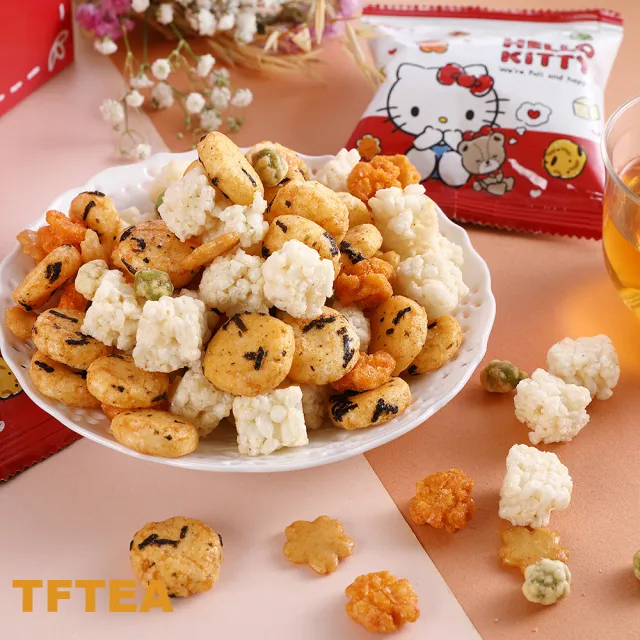 【翠菓子】HELLO KITTY 綜合米菓-限定禮盒3盒組 (共42入；14入/盒)