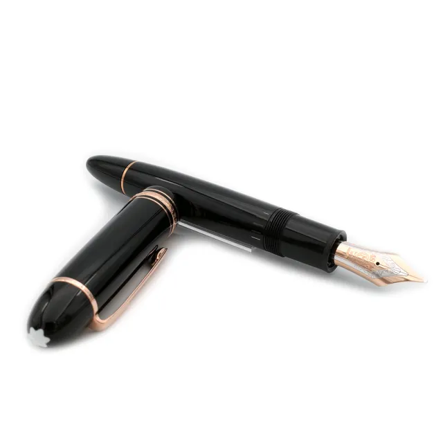 【MONTBLANC 萬寶龍】大師傑作（大班）系列鍍玫瑰金 鋼筆(149 大班 18K金)