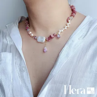 【HERA 赫拉】天然珍珠巴洛克粉紅叠戴層次感項鍊手鍊 H115013001(天然珍珠 巴洛克 叠戴 層次感 項鍊 手鍊)