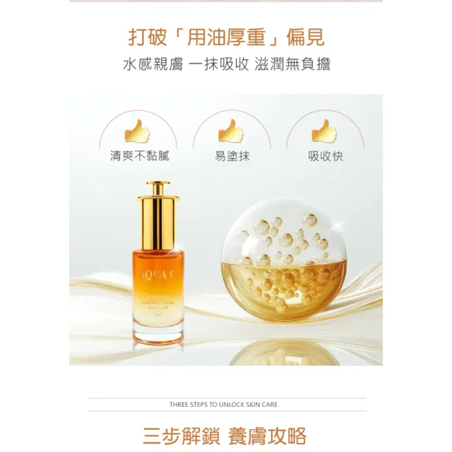 【AQUA C. 花漾皙】琉光修護精華油(以油養膚 平衡肌膚油脂分泌 30ml)