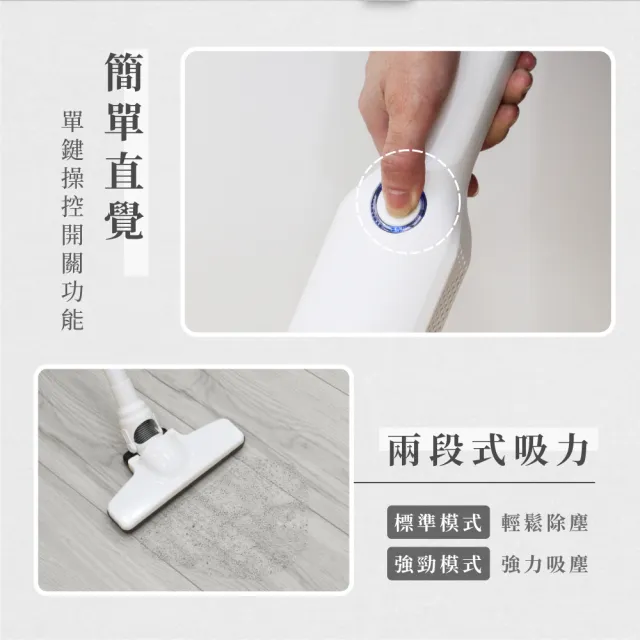【KINYO】PureVac純淨吸 多功能無線無刷吸塵器 HEPA濾網 0.5L集塵桶(KVC-034)