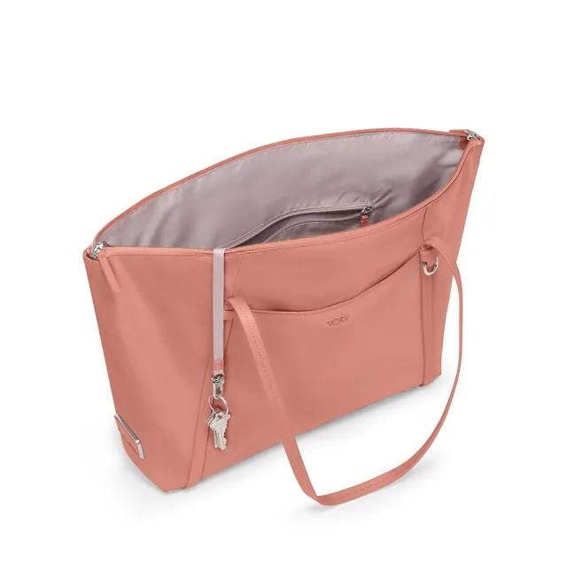 【TUMI】Voyageur Q Tote 都會時尚托特包 - 粉陶色(TUMI 官方旗艦店)