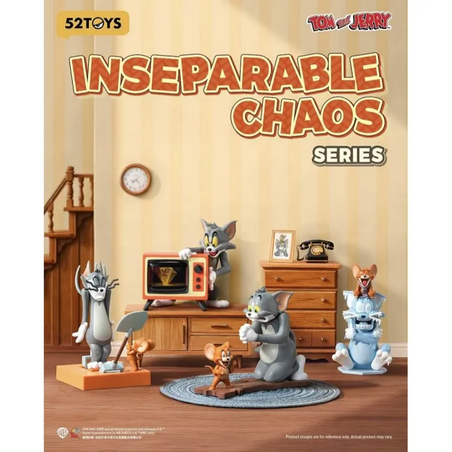 【Beast Kingdom 野獸國】湯姆貓與傑利鼠 難捨難分系列 盲盒單入｜52TOYS