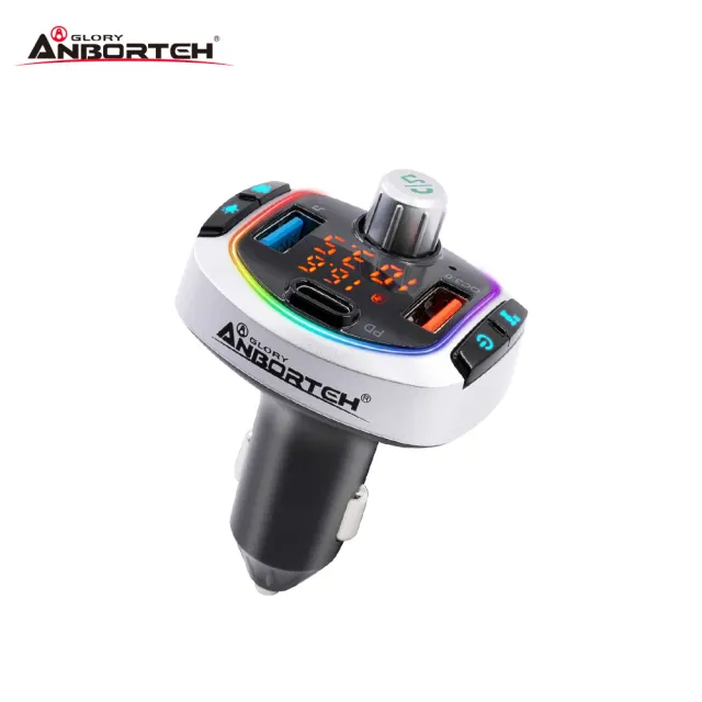 【ANBORTEH 安伯特】車用藍芽MP3音樂撥放器＋快充PD＋QC3.0