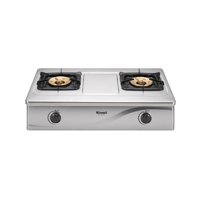 林內牌 RTS-203SC 雙口瓦斯爐，採用堅固不鏽鋼爐臺與傳統外擴火焰頭，提供均勻高效熱傳導。壓電式點火設計，操作簡單安全，適用於(液化)桶裝瓦斯，瓦斯消耗量9~10kW，能源效率達第三級。機體尺寸702×208×445 mm，臺灣製造，BSMI許可字號R41095，保固1年，標準安裝，適閤家庭廚房使用，提升烹飪效率。