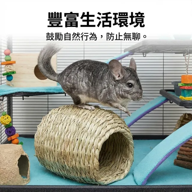 【OXBOW】提摩西草屋純天然牧草手工編織窩兔子躲藏屋天竺鼠草窩龍貓睡房磨牙啃咬可磨牙寵物窩寵物豪宅